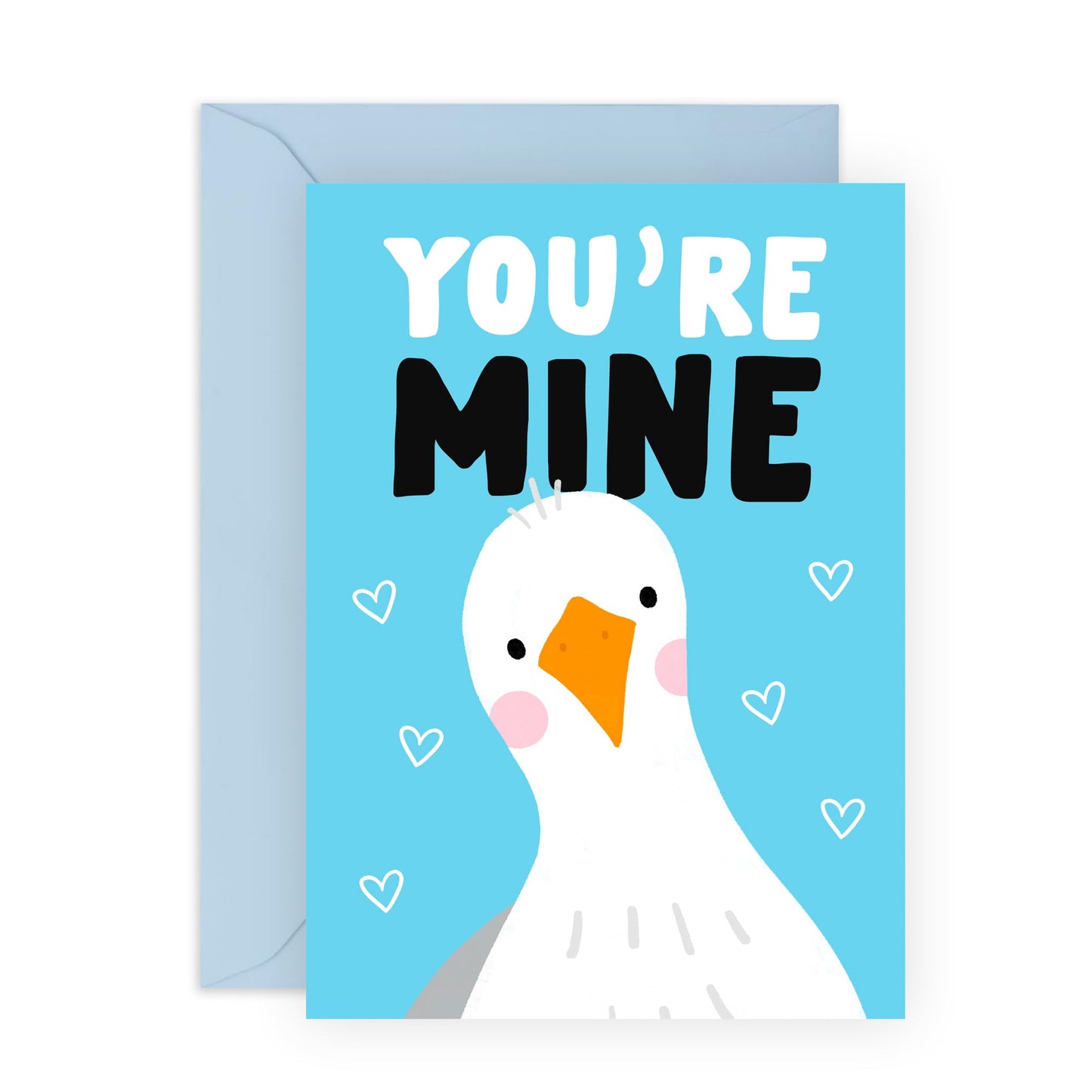 Engagement Card For Fiance - You're Mine - Seagull - Wedding Anniversary Card For Husband Wife - Valentine's Day Cards For Boyfriend Girlfriend Men Women - Comes With Fun Stickers By Central 23