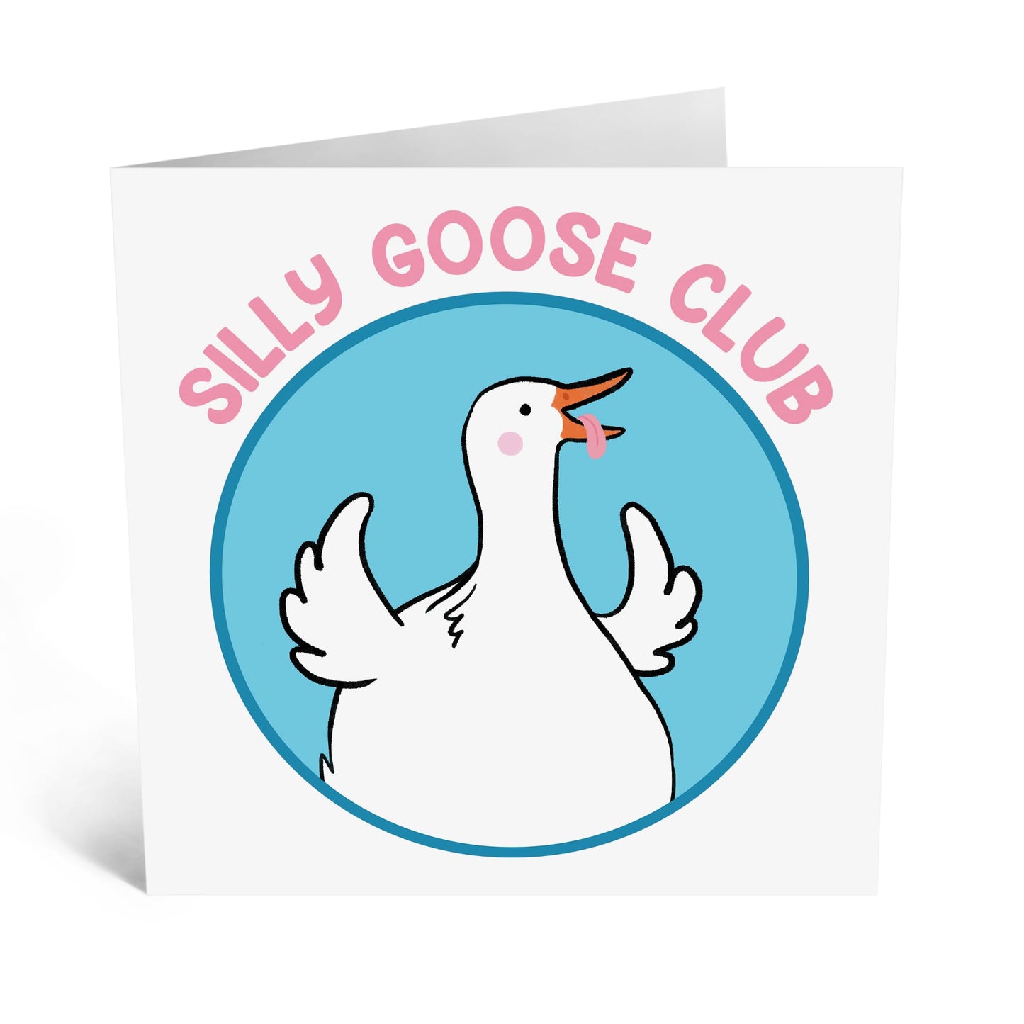 Quirky Greeting Card - 'SILLY GOOSE CLUB' - Perfect for Celebrating Fun and Laughter with a Dash of Quirkiness - Ideal for Adding a Playful Touch to Any Occasion - Comes With Stickers By Central 23