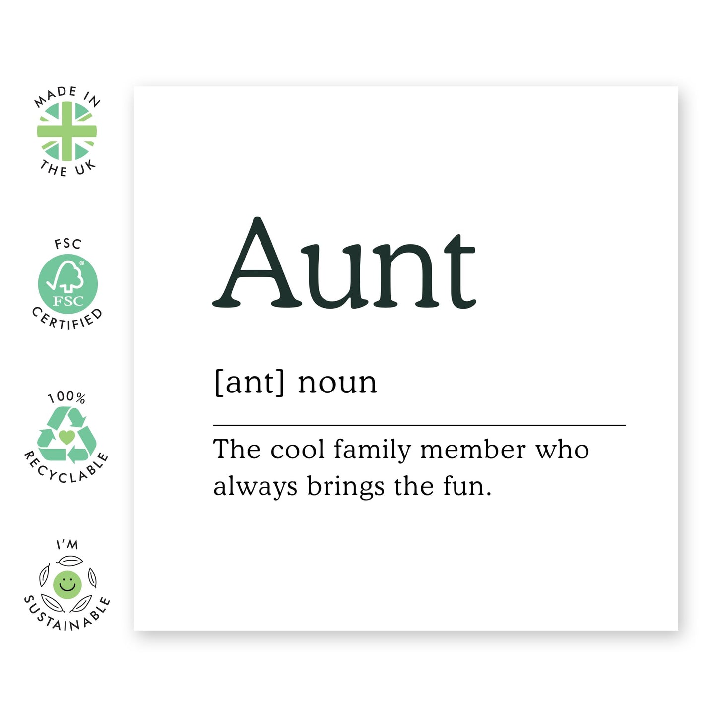Aunt Birthday Card For Her - Sweet Greeting Cards For Women - Thank You, You Are The Best, Appreciation Cards For Aunty - Gifts For Auntie - Comes With Cute Stickers By Central 23
