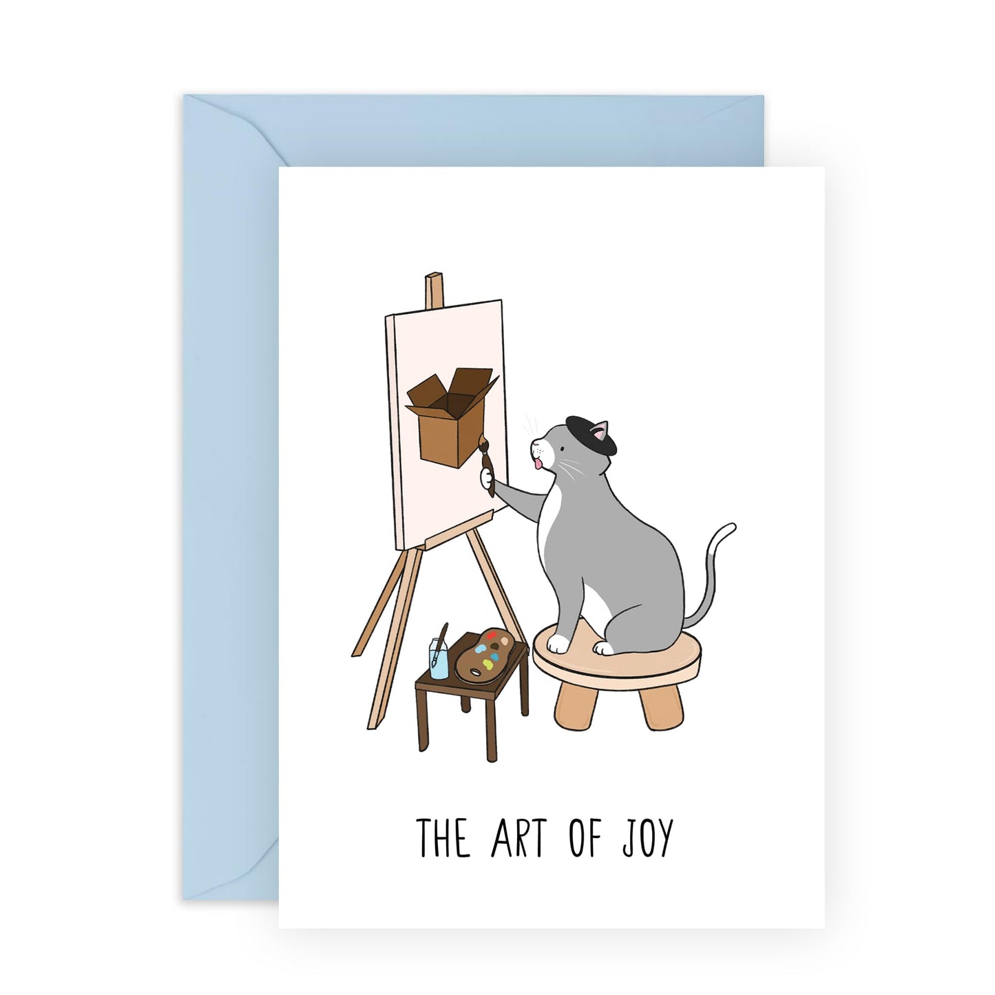 Cat Birthday Card - Funny Greeting Cards For Cat Mom - Cat Dad Card - The Art Of Joy - Cat Valentines Day Cards Kids - All Occasions Card Fur Baby Kitty Kitten - Comes With Cute Stickers By Central 23