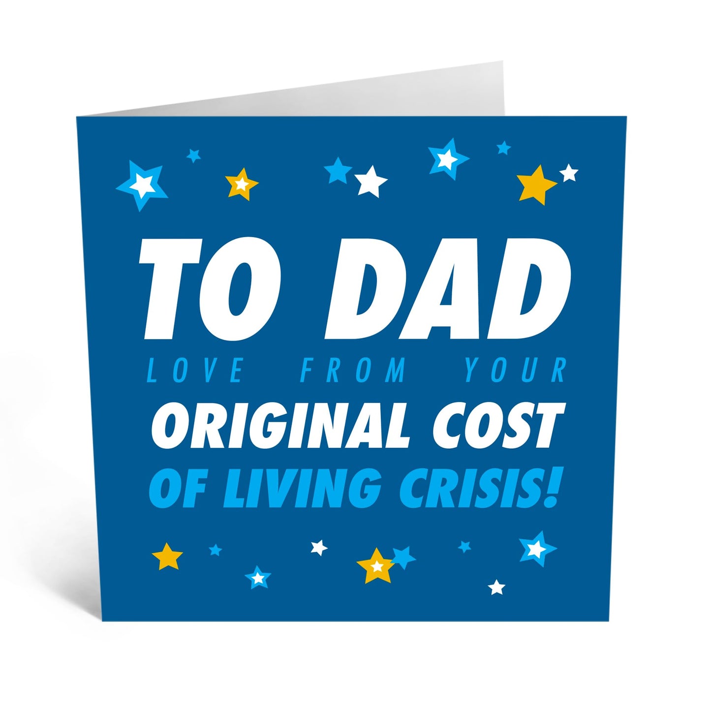 Central 23 Funny Greeting Card - 'DAD THE COST OF LIVING' - For Dads Daddy's Father - Gift for Father’s Day or Any Occasion - Show Appreciation with a Witty Twist - Comes with Stickers