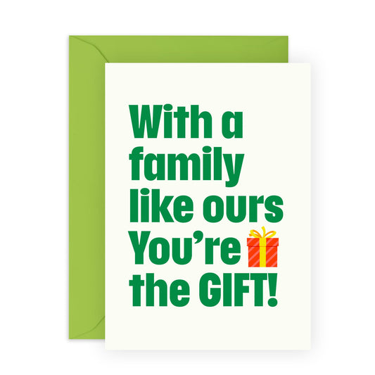 Happy Birthday Card For Men Women - You're The Gift - Funny Greeting Cards For Brother Sister - Gifts For Mum Dad - For Him Her - Comes With Stickers And Envelope - By Central 23