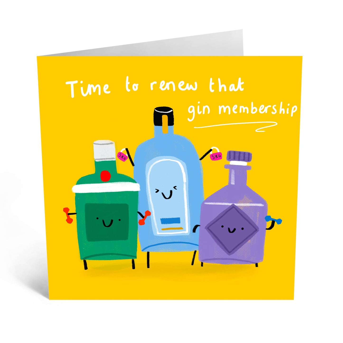 Funny Greeting Card - 'GIN MEMBERSHIP' - Perfect for Any Occasion with a Fun, Gin-Themed Design - Ideal for Adding a Touch of Humor and Joy to Special Moments - Comes With Stickers By Central 23