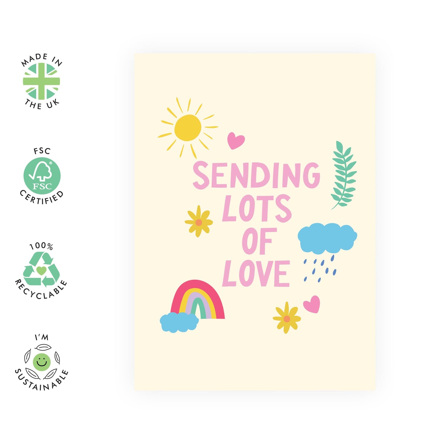 Encouragement Cards And Envelopes - Sending Lots Of Love - Feel Better Soon, Get Well, Cancer Card Surgery Recovery Gifts For Women - Thinking Of You Card - Comes With Stickers By Central 12