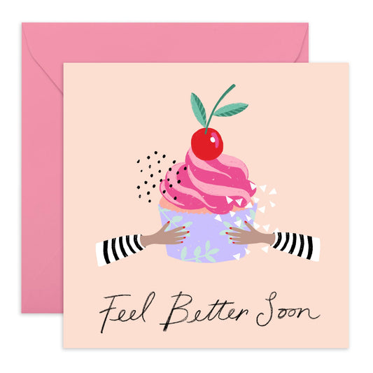Feel Better Soon Cards And Envelope - Get Well 13 - Encouragement Cards For Men Women - Floral Greeting Card - For Girl Friends - Speedy Recovery Him Her - Comes With Stickers - By Central 23
