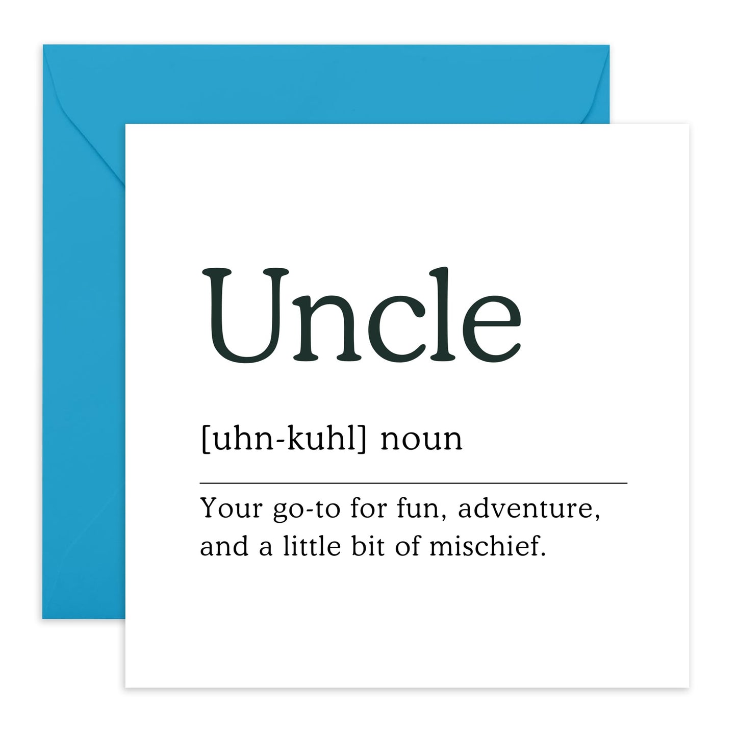 Uncle Birthday Card - Father's Day Card For Uncle - Thank You, You Are The Best, Appreciation Cards For Men - Gifts For Him - Comes With Cute Stickers By Central 23