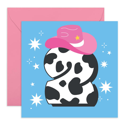 Geburtstagskarten mit Cowgirl-Motiv