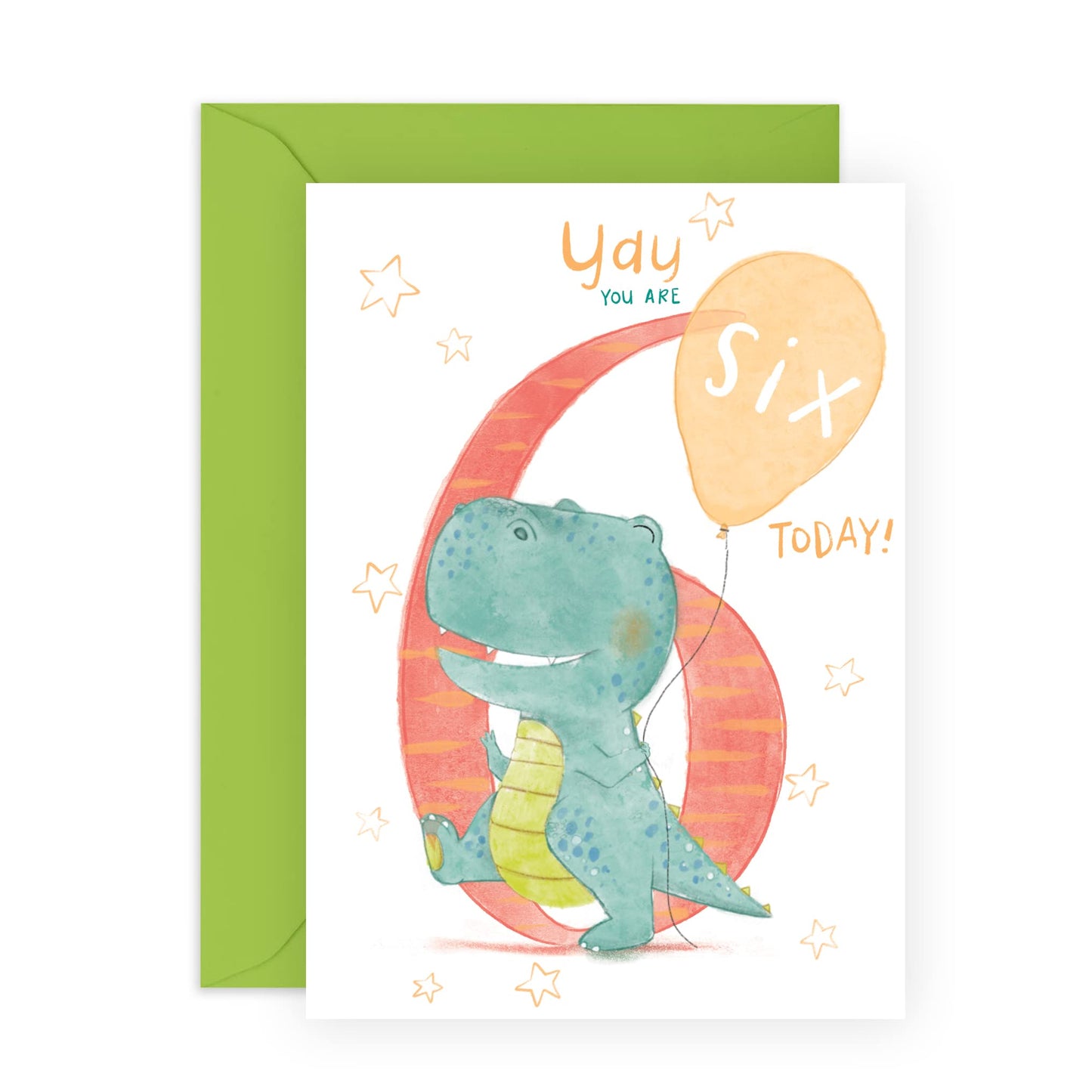 Sixth Birthday Card For Boys - Happy 6th Birthday Cards For Kids - For Son Nephew Godson - Milestone Greeting Cards Age Six - Gifts For Grandson - Comes With Fun Stickers - By Central 23
