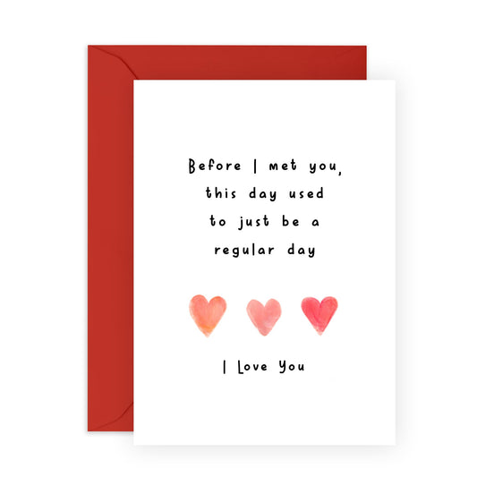 Husband Anniversary Card For Couple - Before I Met You - Wife Anniversary Card - I Love You Gifts For Girlfriend Boyfriend Wife Partner - Comes With Stickers By Central 23