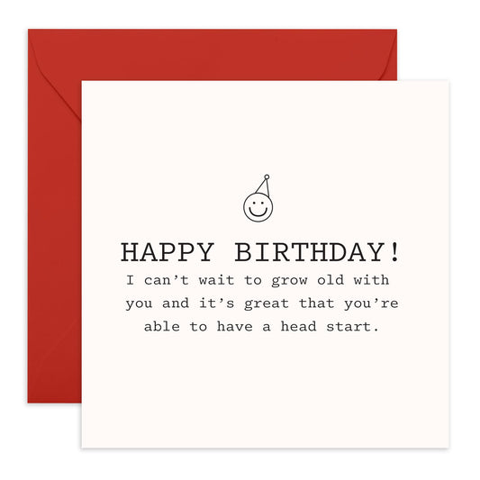 Boyfriend Birthday Card - Funny Birthday Cards For Men Women - Best Friend - Greeting Cards For Husband Partner Couple - Comes With Stickers - By Central 23