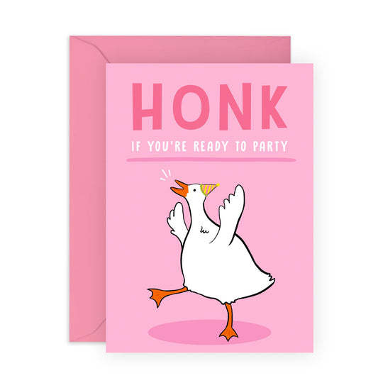 Best Friend Birthday Card For Her - Party Goose - Happy Birthday Cards For Sister Cousin Daughter Mum - Pink Gifts For Women Female - Comes With Fun Stickers - By Central 23