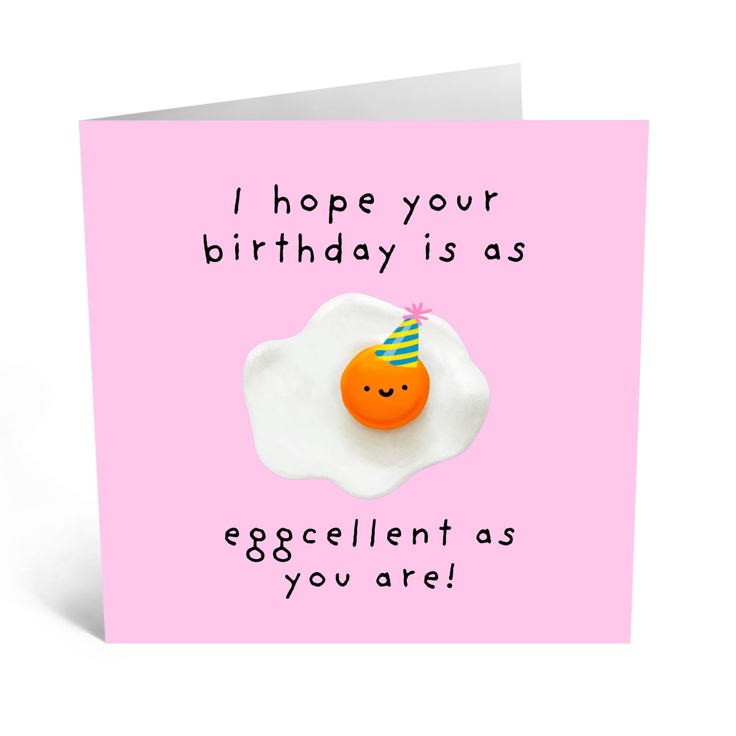 Cheerful Greeting Card - 'EGGCELLENT AS YOU ARE!' - Perfect for Celebrating Special MUMents with Fun and Positivity - Ideal for Friends Family Besties BFFs Sisters - Comes With Stickers By Central 23