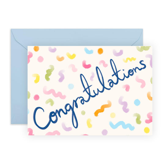 Wedding Cards Congratulations - You Did It! Good Job! Well Done Greeting Card And Envelope - Congrats On Your New Home, Graduation, Passing The Driver's Test - Comes With Fun Stickers By Central 23