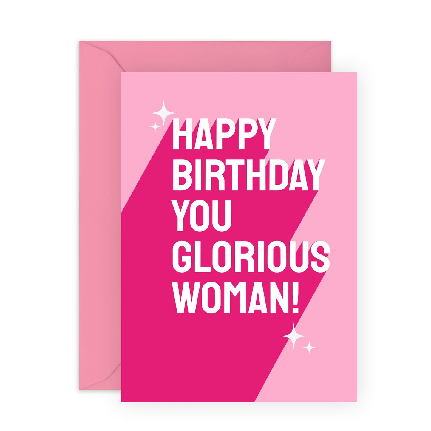 Female Birthday Cards For Her - Birthday Glorious Woman - Mum Birthday Card - Sister Birthday Cards - Greeting Cards And Envelopes For Daughter Best Friends Nan - Comes With Fun Stickers By Central 23