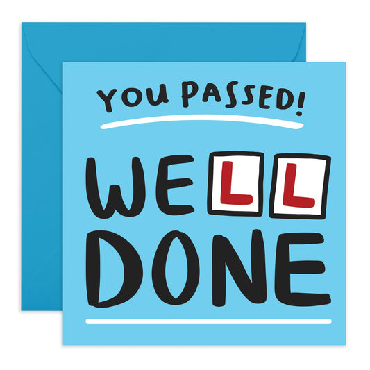 Congratulations Card for Getting A Driver's License - 'You Passed Driving' - Gift for Son, Daughter, Niece, BFF, Best Friend, Cousin, Family, Bestie, Sister, - Well Done - Comes with Fun Stickers