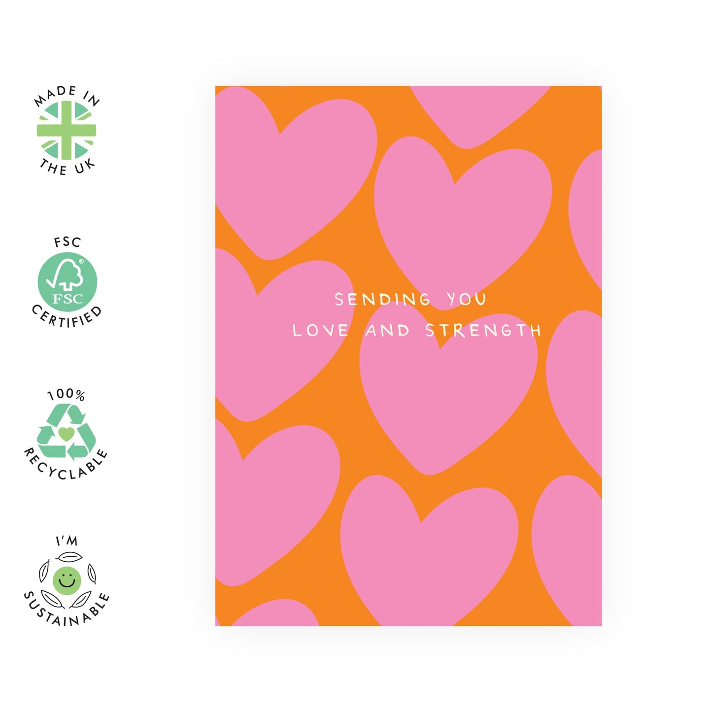 Get Well Soon Card - Sending You Love And Strength - Post Surgery Gifts - Emotional Support Card - Cancer Card - Sympathy Cards For Loss Of Loved One - Comes With Stickers By Central 12