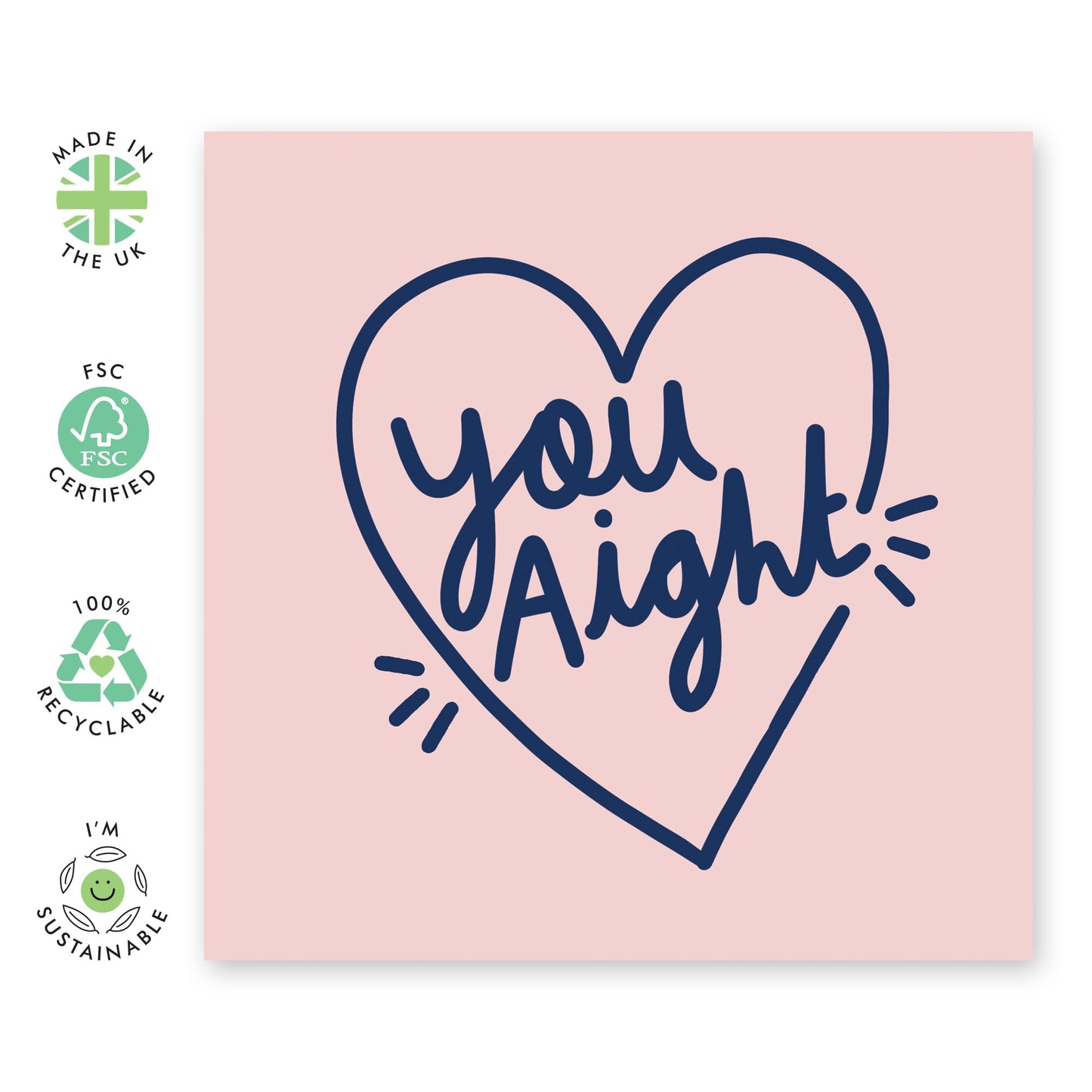 Love Cards For Him Her - You Aight - Valentines Day Card Girlfriend Boyfriend - Gift For Fiance - Anniversary Card Couple - Husband Wife - Comes With Stickers By Central 23