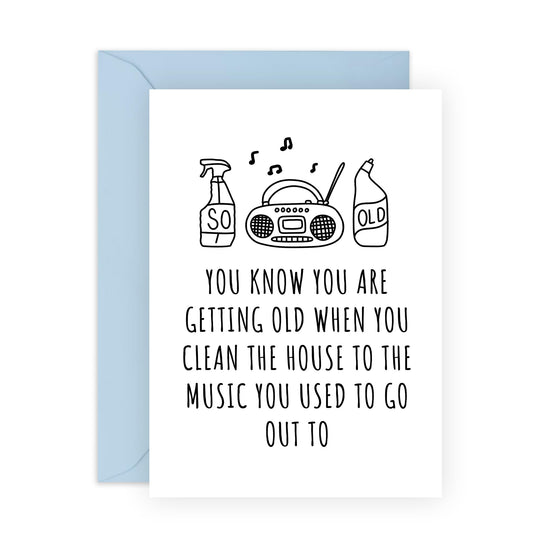 Mum Birthday Card - You Know You Are Getting Old - Funny Birthday Cards For Women - For Auntie Nan Sister - Friend Birthday Card - Gifts For Her - Comes With Stickers - By Central 23