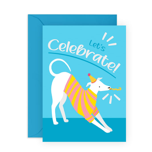 Happy Birthday Card From Dog - Let's Celebrate Dog - Sweet Greeting Cards For Fur Parents - Dog Birthday Cards For Men And Women - Pet Owners - Comes With Fun Stickers By Central 23