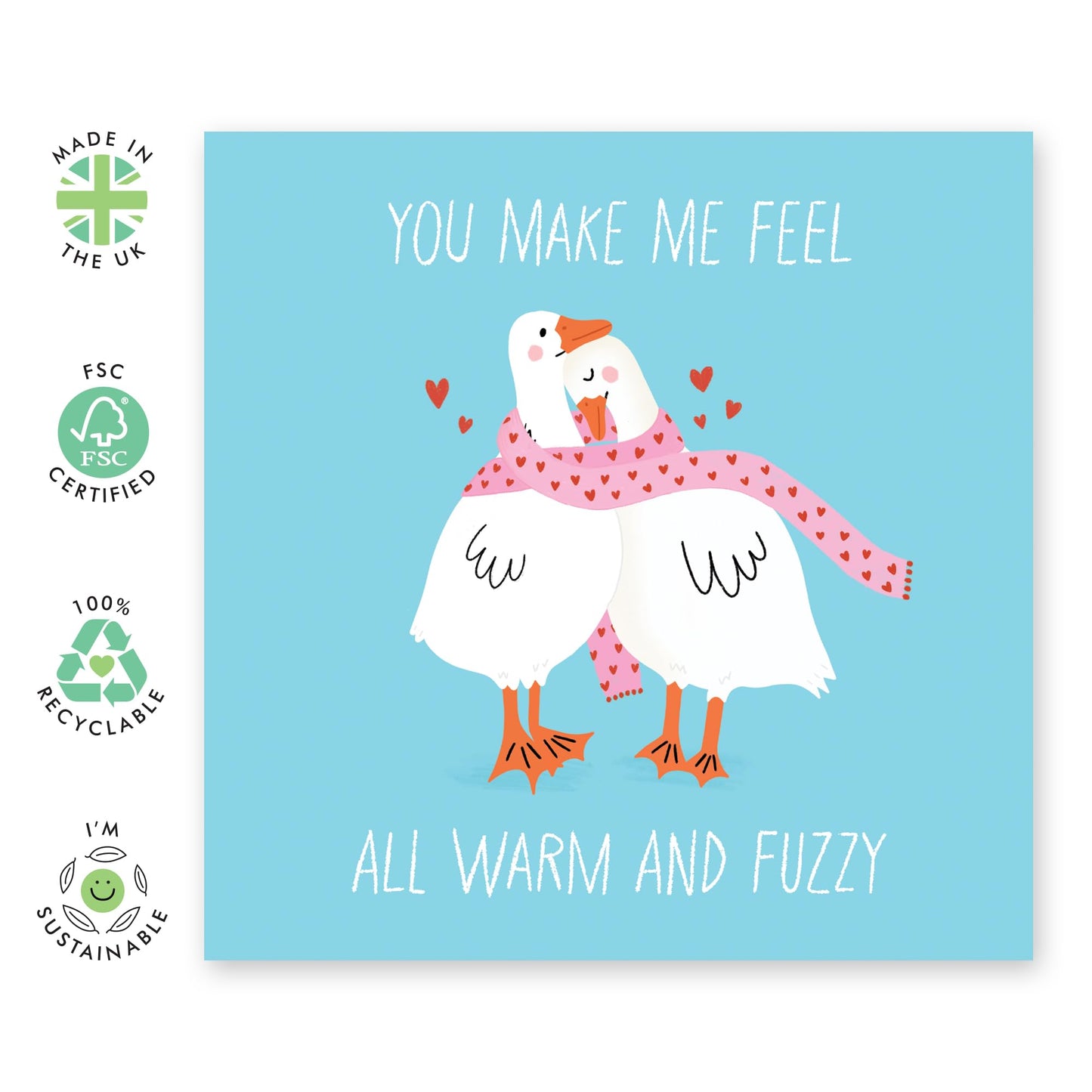 Love Cards For Girlfriend Valentines - Boyfriend Birthday Card - Warm And Fuzzy - Sweet Anniversary Card For Husband Wife - I Love You Gifts For Him Her - Comes With Stickers By Central 23