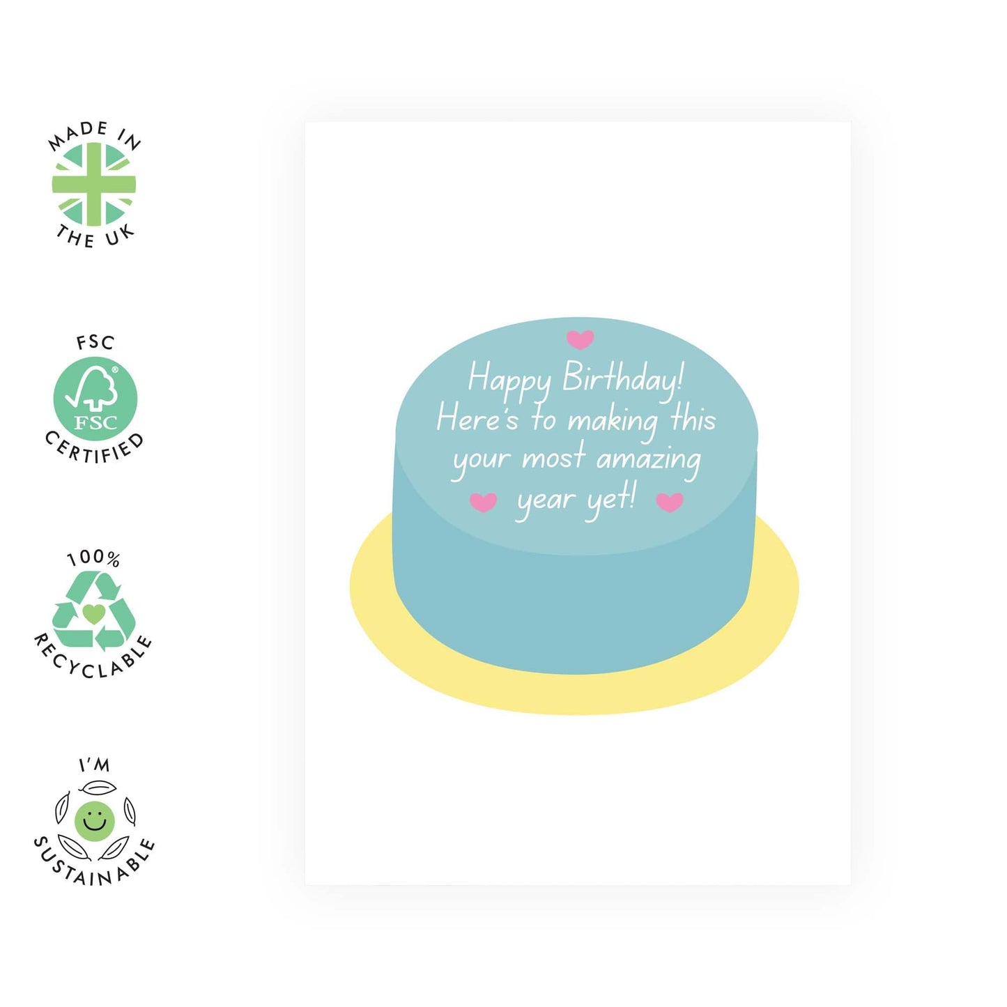 Birthday Greeting Card - 'MOST AMAZING YEAR YET' - Perfect for Celebrating Birthdays with Excitement and Joy - Ideal for Friends Sisters and Family Ready to Shine - Comes With Stickers By Central 23