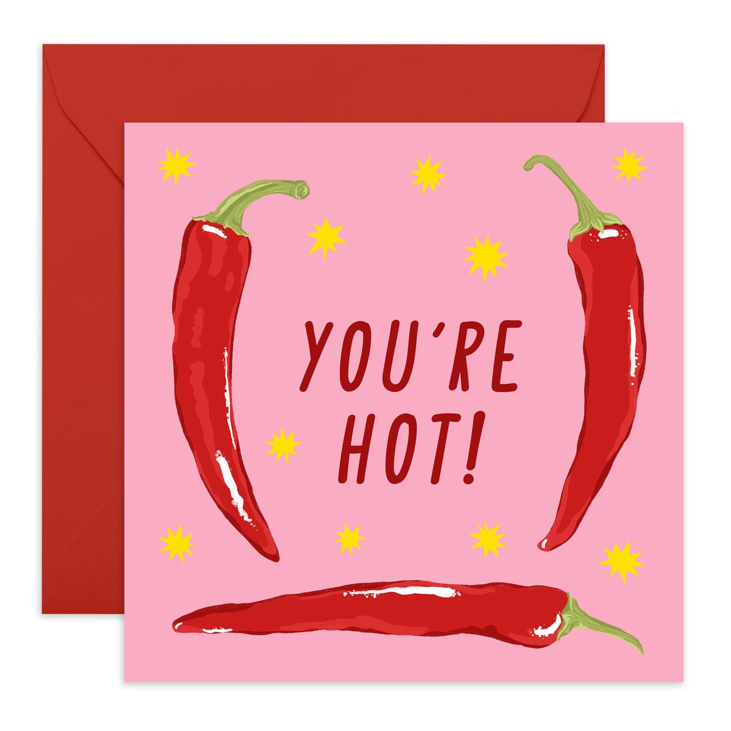 Girlfriend Birthday Cards Funny - You're So Hot - Funny Anniversary Card For Her - Naughty Valentines Card - Galentines - Boyfriend Gifts For Him - Sexy Gifts For Husband Wife - Comes With Stickers