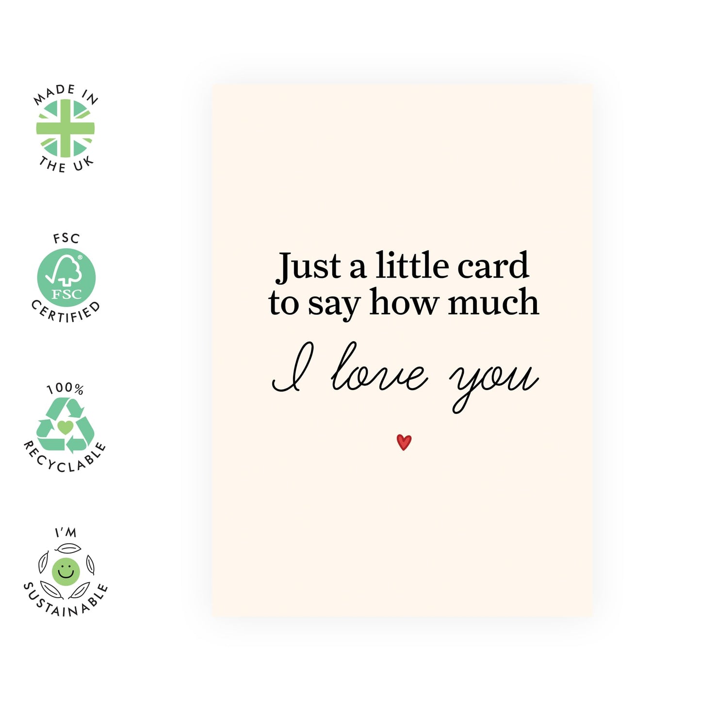 Heartfelt Love Card for Him Her - "How Much I Love You" - Gifts for Partner, Husband, Wife, Spouse, Boyfriend, Girlfriend, Babe, Darling - Romantic Valentines Day Card - Includes Envelope