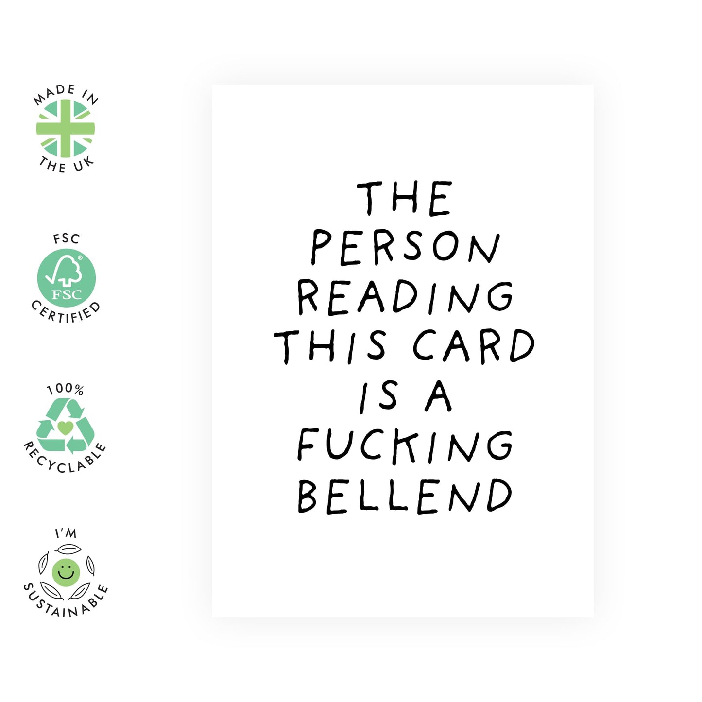 Rude Birthday Cards For Men - F*cking B*llend - Funny Greeting Cards For Son Nephew Cousin - Brother Birthday Cards - Gifts For Him - Comes With Stickers - By Central 23