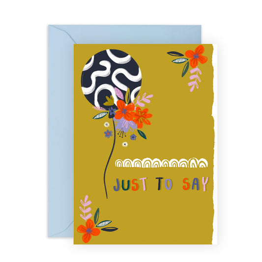 Birthday Card Women - Birthday Floral Balloon - Birthday Card From Men - Pretty Greeting Card For Wife Fiancé - Floral Birthday Card - Gifts For Girlfriend - Comes With Fun Stickers - By Central 23