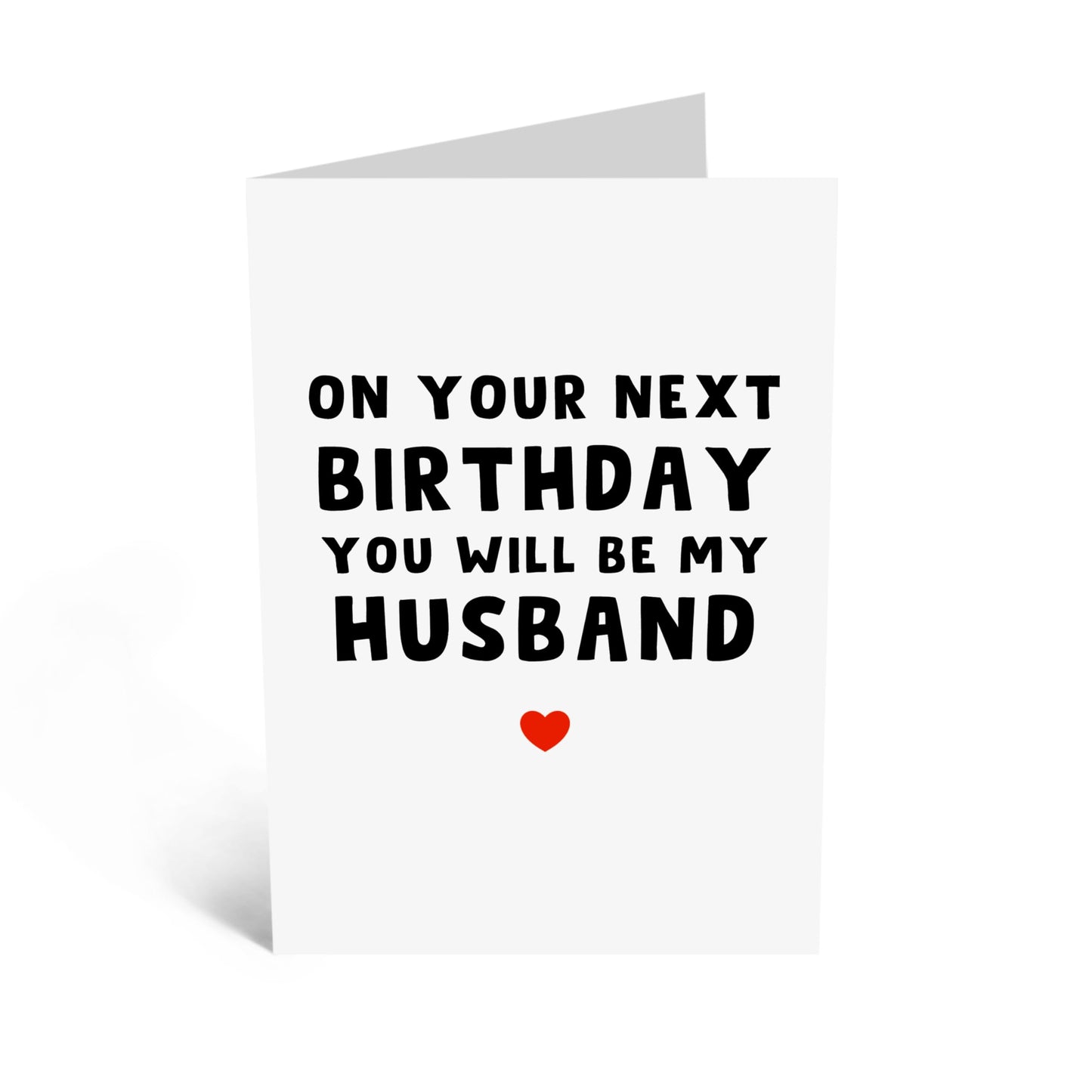 Birthday Greeting Card - 'YOUR NEXT BIRTHDAY HUSBAND' - Perfect for Celebrating a Birthday with a Fun Twist - Ideal for Fiancés, Partners, and Soon-to-Be Husbands - Comes with Stickers By Central 23