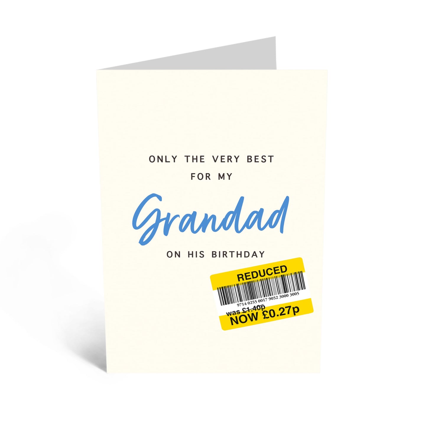 Greeting Card - 'Only the Very Best for My Grandad' - For Your Grandfather - Heartfelt Design - Ideal for Expressing Love and Appreciation - Perfect for Any Occasion -Comes with Stickers by Central 23
