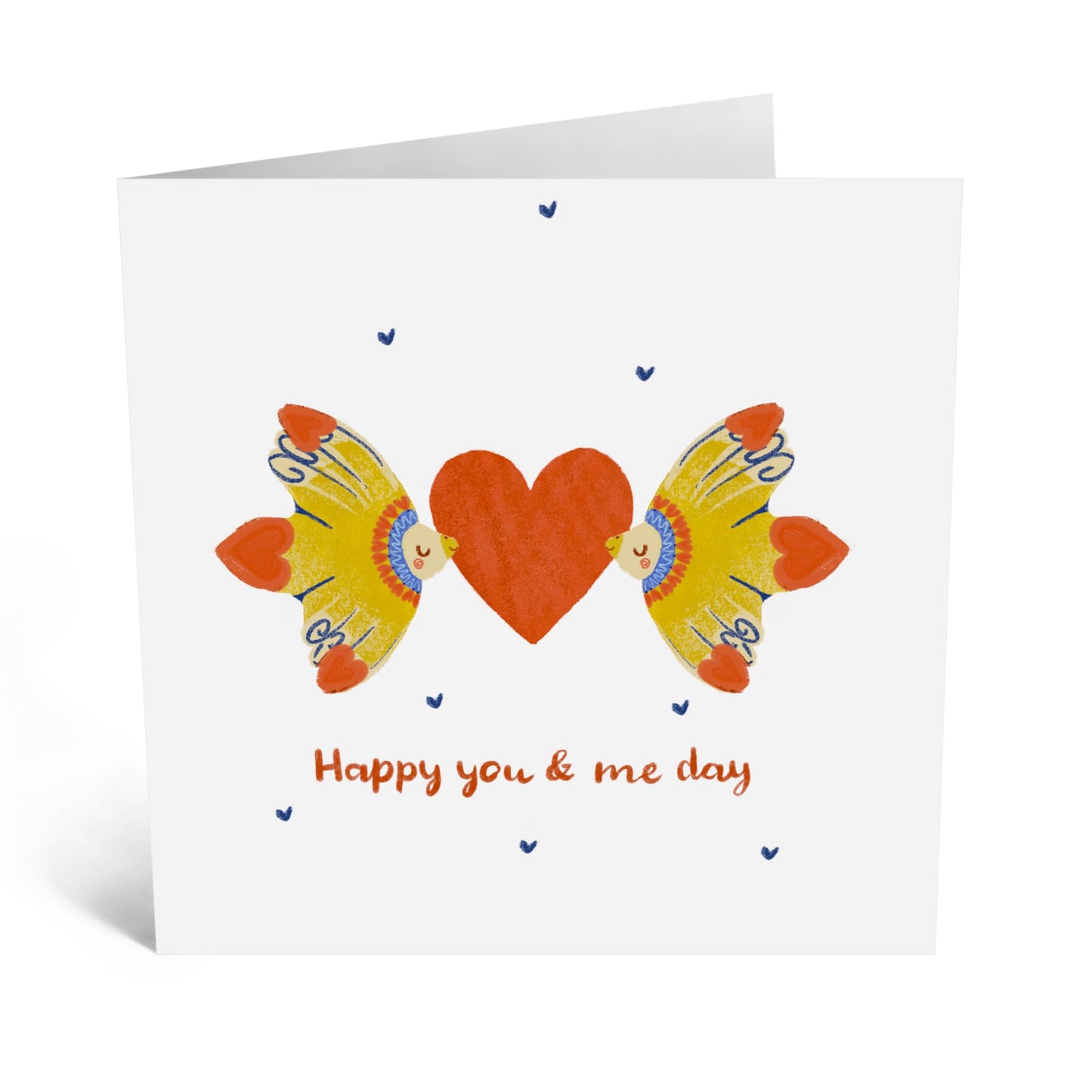 Central 23 Anniversary Card - 'HAPPY YOU AND ME DAY BIRDS' - Perfect For Your Other Half Husband Wife Boyfriend Girlfriend - Comes With Stickers