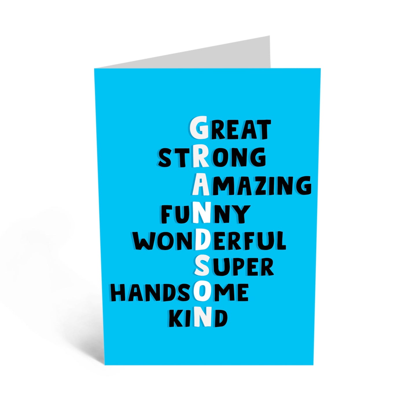 Heartfelt Card - 'GRANDSON' - For a Special Grandson Who Lights Up Your Life - Perfect for Celebrating Milestones - Ideal for Any Occasion or Just Because - Comes with Stickers by Central 23