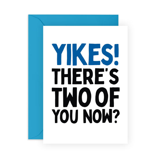 Wedding Celebration Card - 'Two Of You Now' - Wedding Gifts for Friends, Family, Co-worker, Colleagues, Bestie, Bruv, Mate, Brother, Him, Her - Marriage - Comes with Fun Stickers