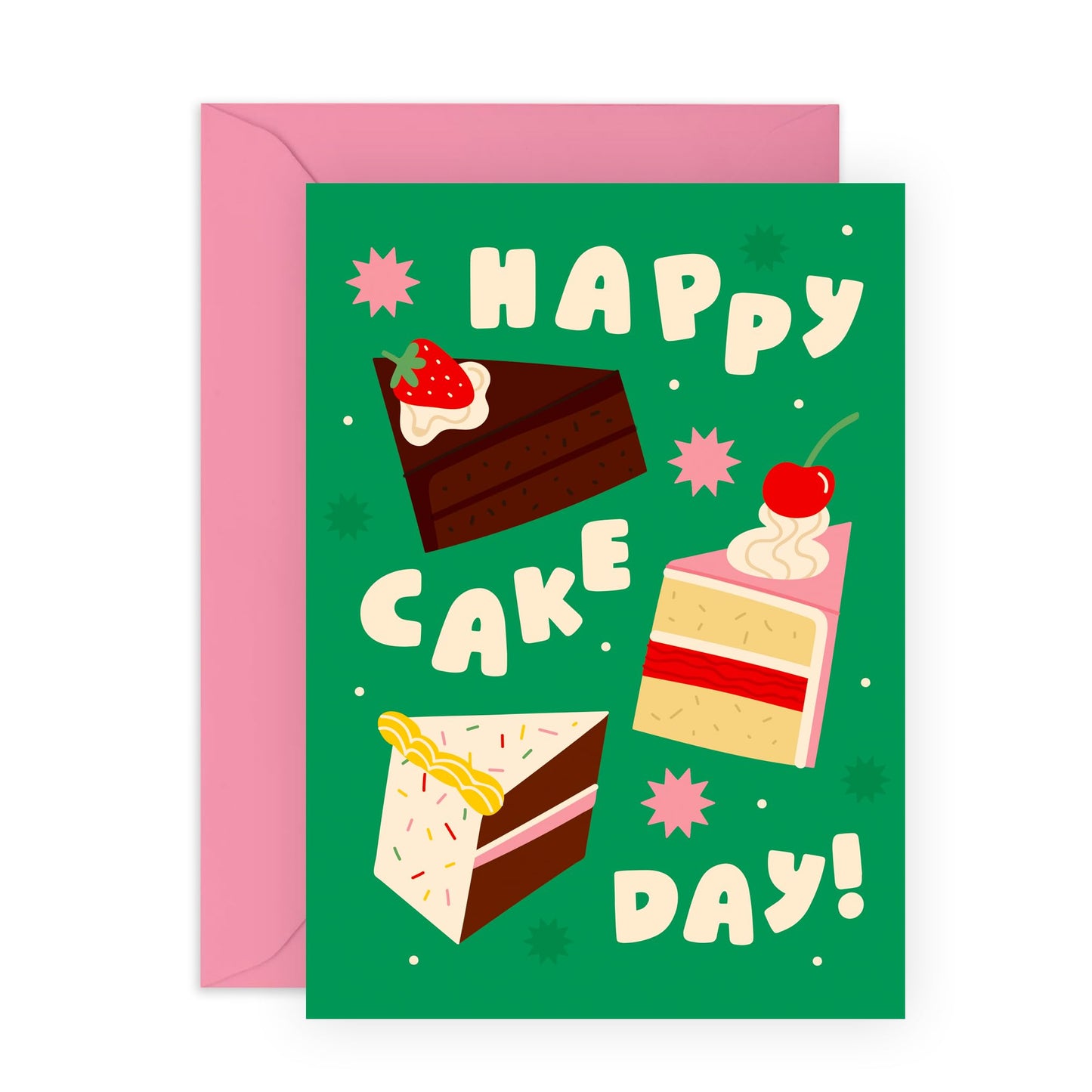 Happy Birthday Cards For Girls Boys - Happy Cake Day - Daughter Birthday Card - Cheeky Greeting Cards For Son - Cute Bday Card For Him Her - Gifts For Friends - Comes With Fun Stickers By Central 23