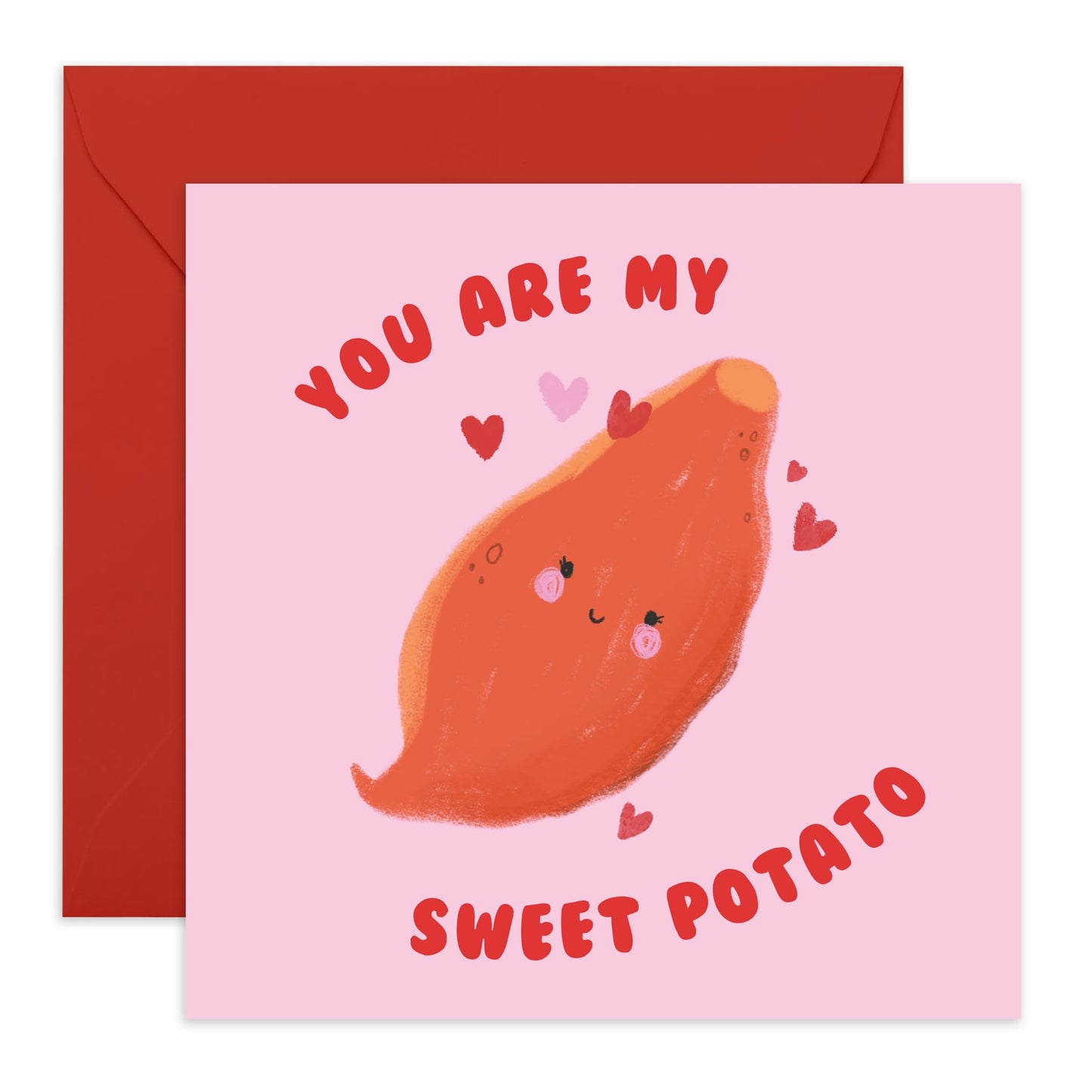 Anniversary Card For Him Her - You Are My Sweet Potato - Valentines Card For Girlfriend Boyfriend Partner - Wedding Anniversary Card For Husband Wife- Comes With Fun Stickers By Central 23