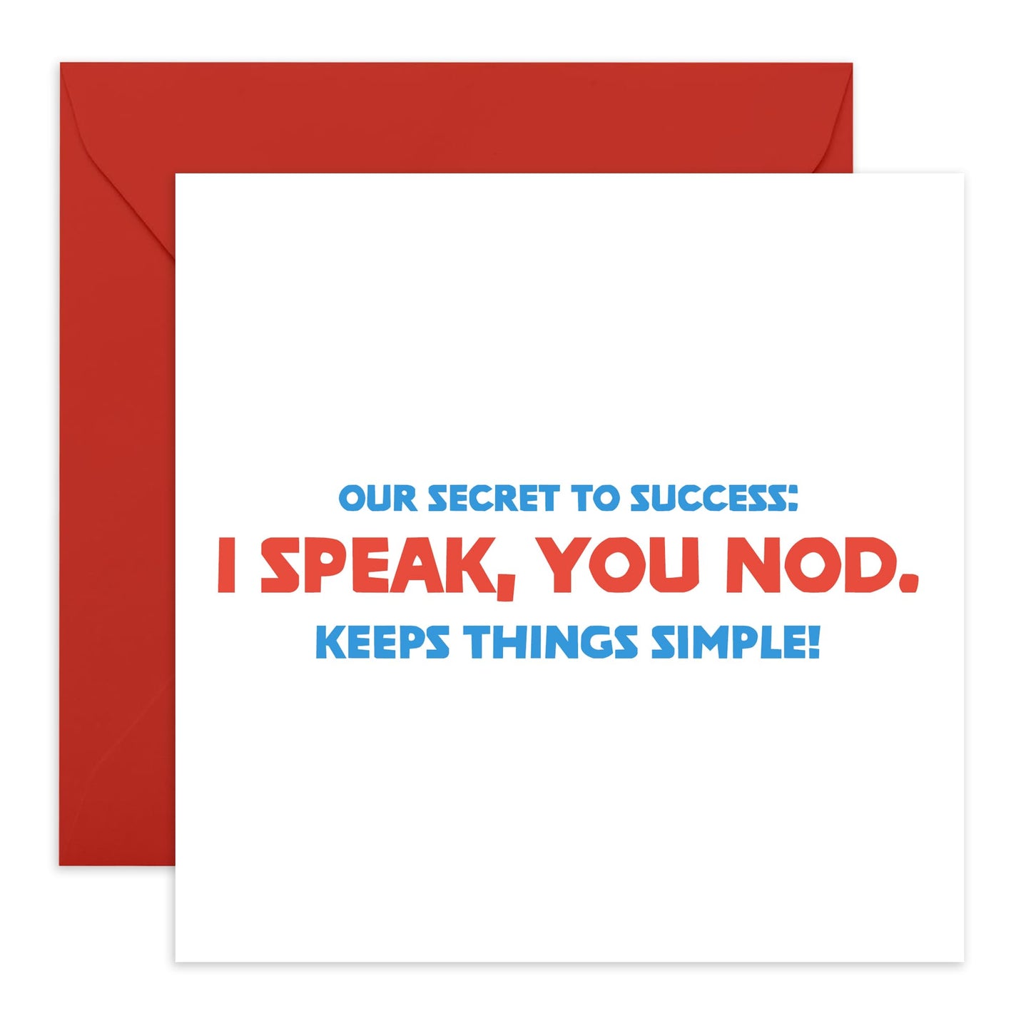 Valentines Cards For Couples - I Speak, You Nod - Funny Anniversary Cards For Boyfriend Girlfriend - Wedding Anniversary Card For Wife Husband - Comes With Stickers By Central 23