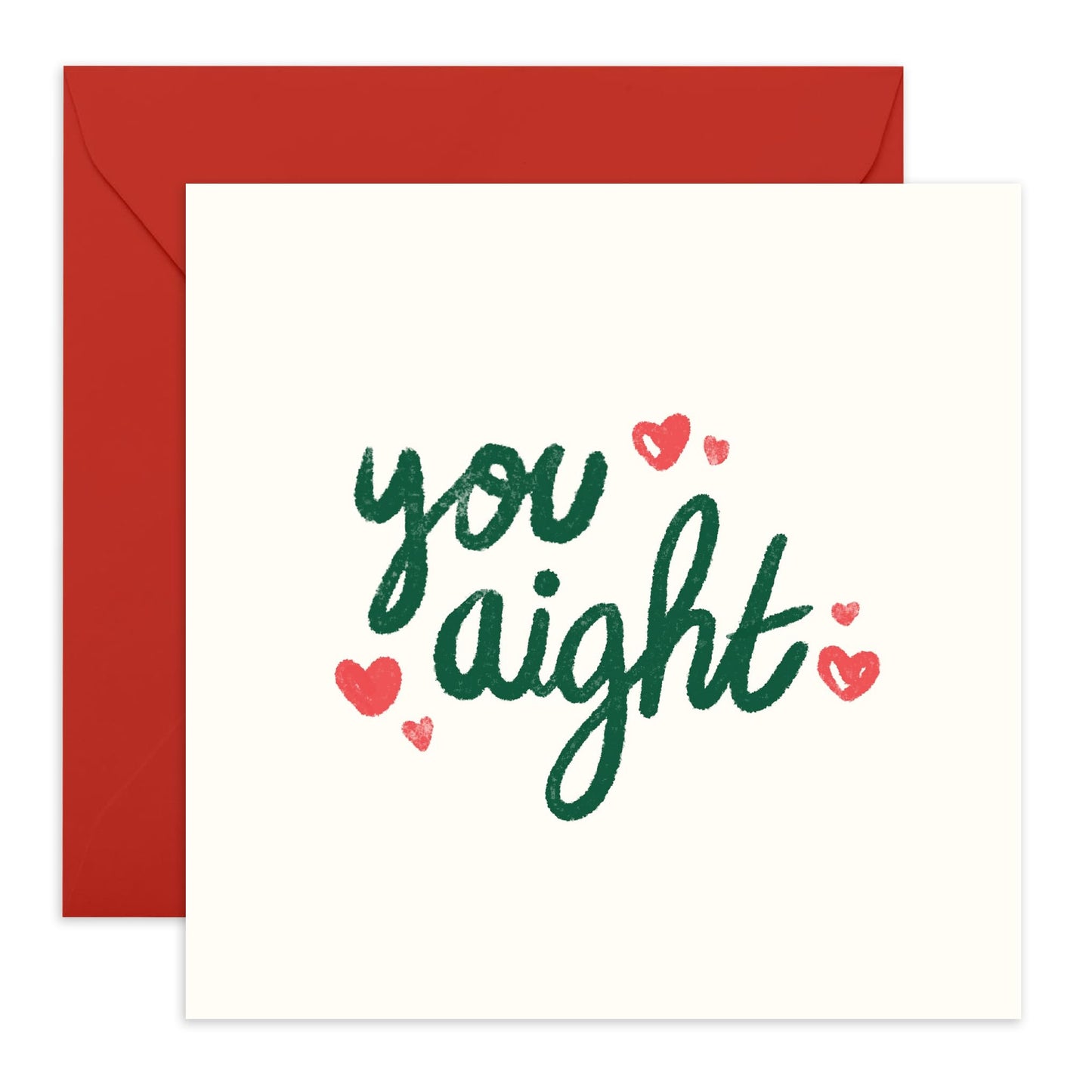 Valentines Card For Girlfriend Boyfriend Partner - You Aight Hearts - Wedding Anniversary Card For Husband Wife - Romantic Anniversary Card For Him - Comes With Fun Stickers By Central 23