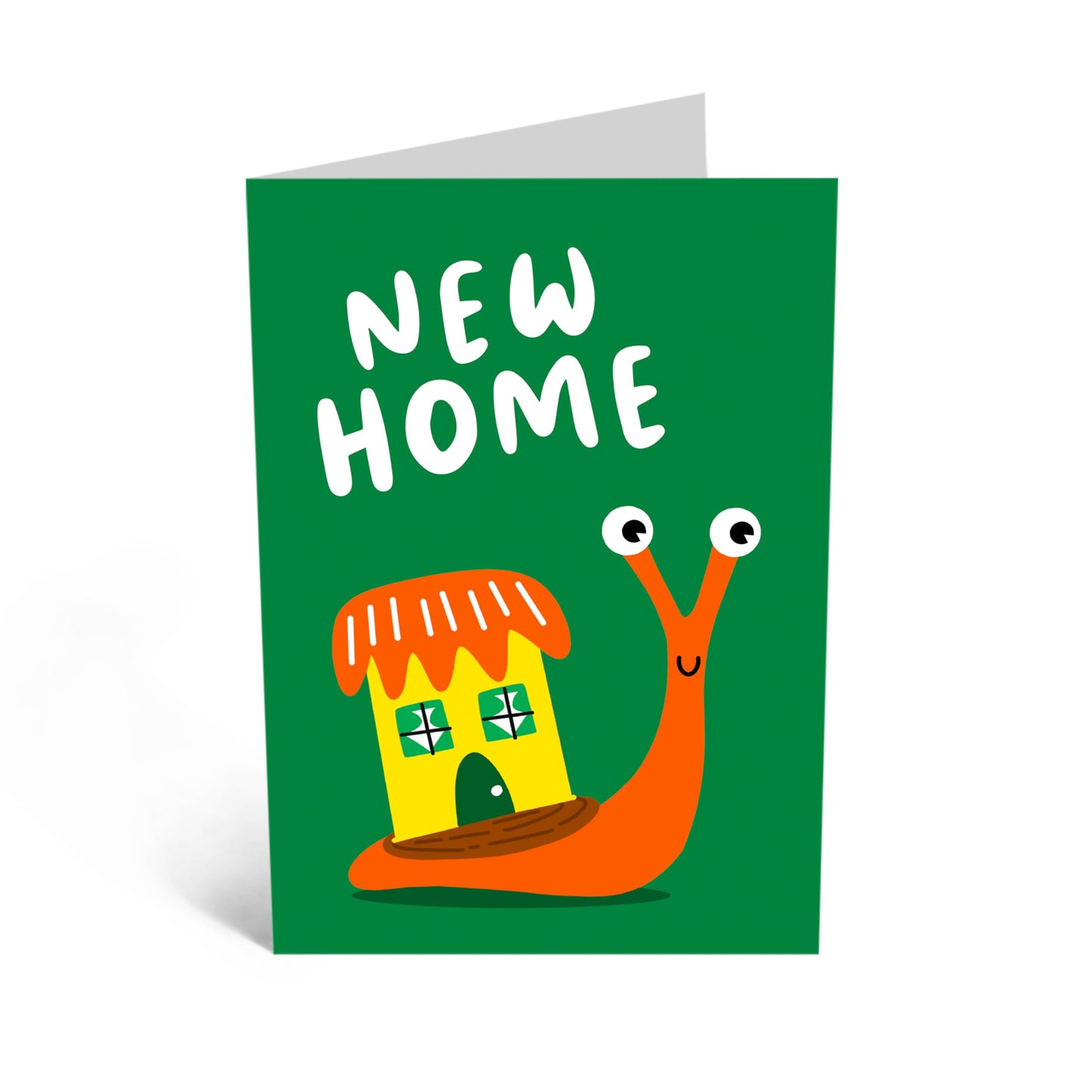 Charming Greeting Card - 'NEW HOME SNAIL HOUSE' - Perfect for Celebrating New Beginnings and Cozy Spaces - Ideal for Him, Her, Friends, Family, and Anyone Moving In - Comes With Stickers By Central 23