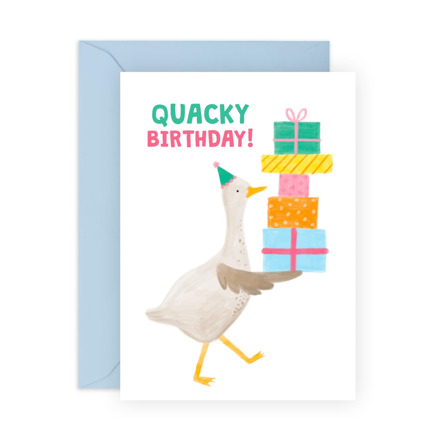 Birthday Card For Him Her - Quacky Birthday - Witty Greeting Cards Birthday - Birthday Cards For Men Women - Comes With Stickers By Central 23