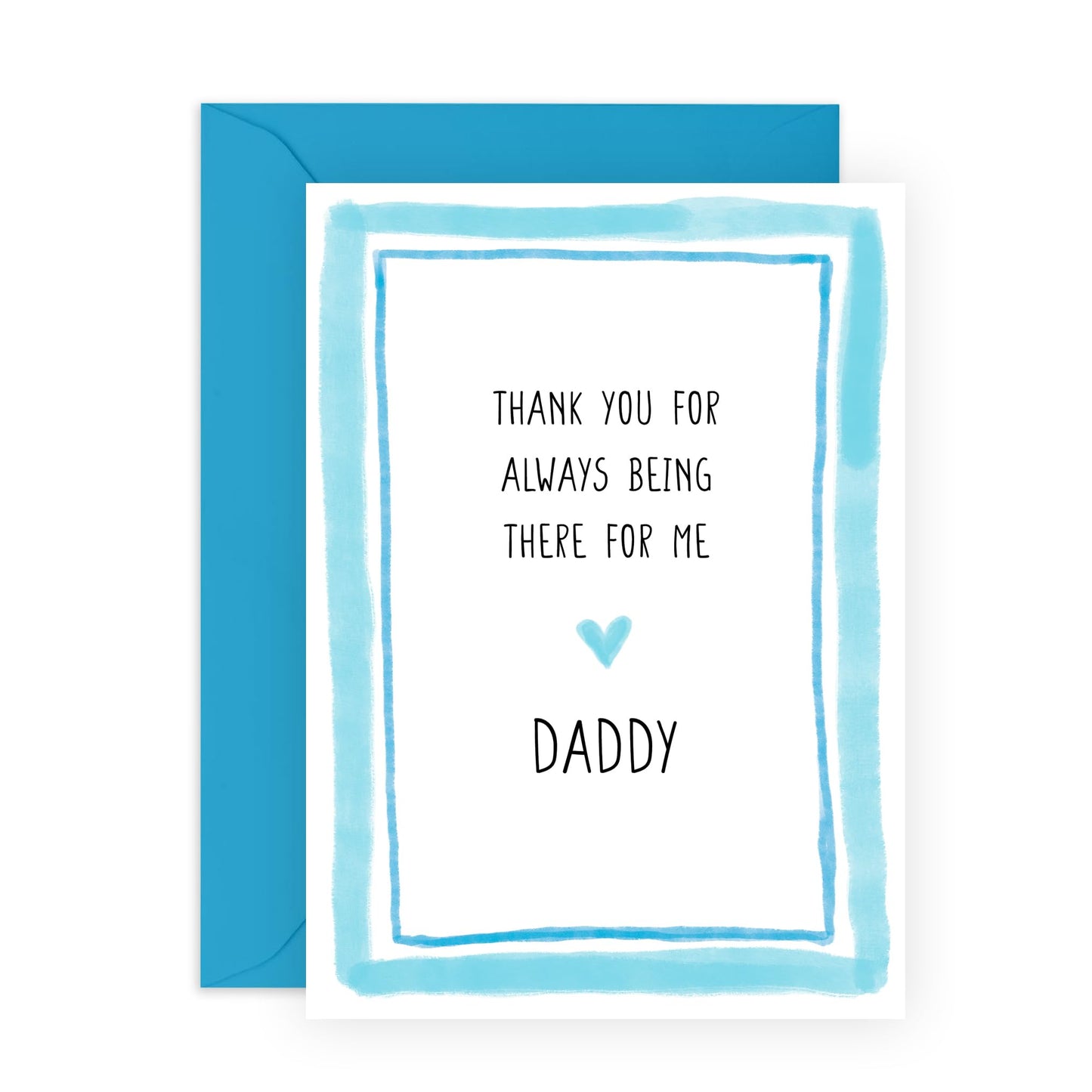 Birthday Card For Daddy - Thanks For Always Being There For Me - Father's Day Cards From Daughter Son - Happy Birthday Card For Dad - Gifts For Him Men Pop Papa - Comes With Stickers By Central 23