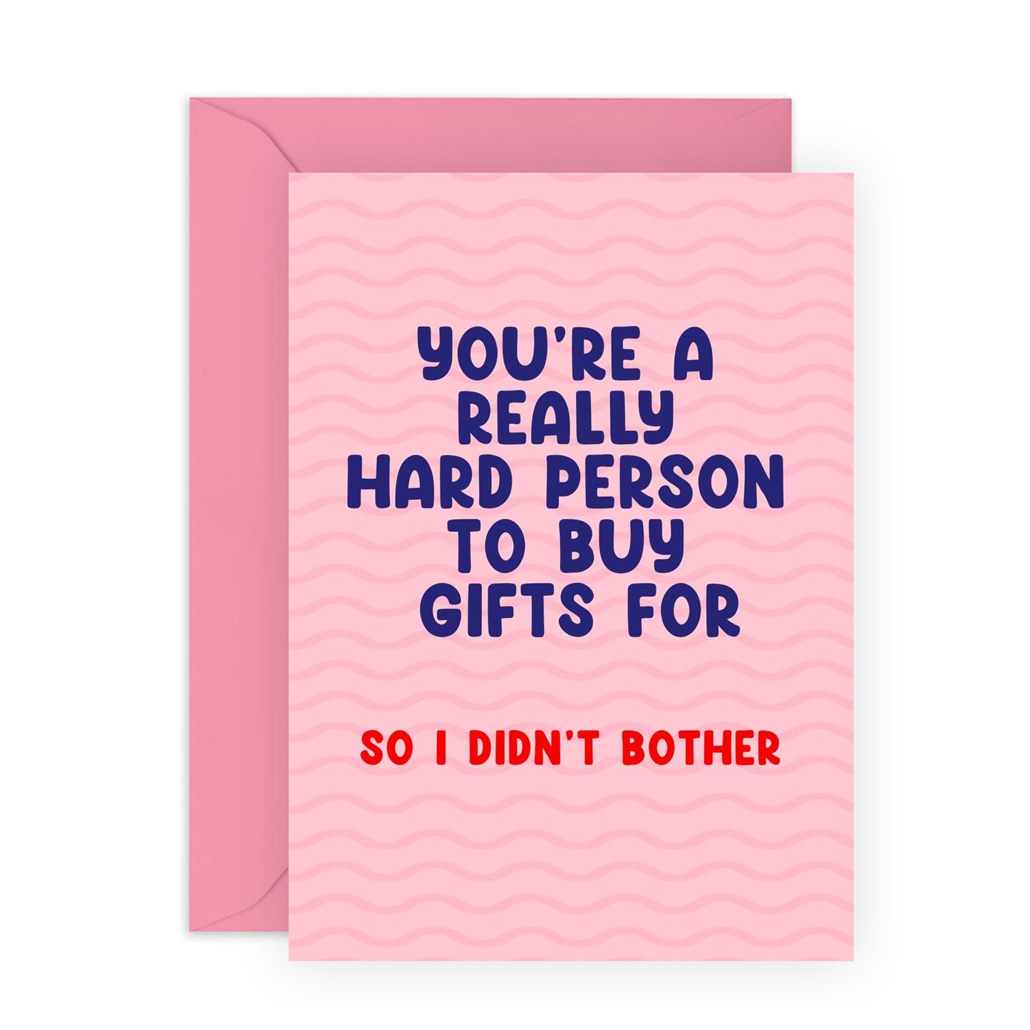 Birthday Card For Women - Really Hard Person To Buy Presents For - Humour Birthday Cards For Wife - Mum Mummy - For Female Friend - Comes With Fun Stickers By Central 23