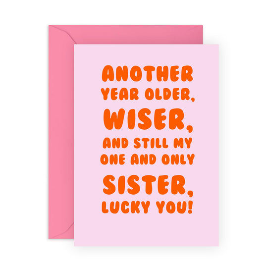 Happy Birthday Sister Card - Sweet Greeting Cards For Women Female - Birthday Card For Sister - Witty Heartfelt Funny - Gifts For Her - Comes With Fun Stickers And Envelopes By Central 23