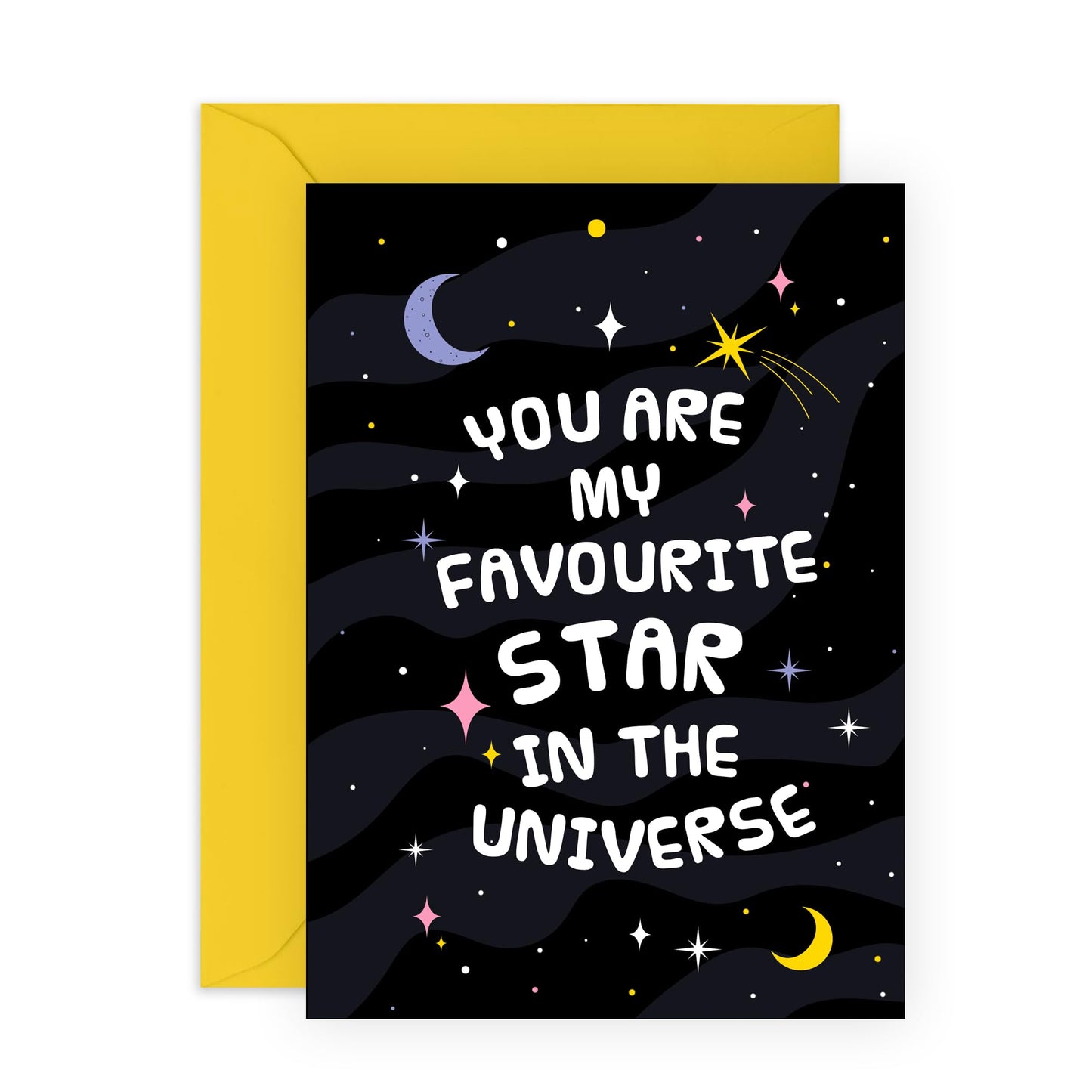 Anniversary Card Couple - Favourite Star - Valentines Day Card Girlfriend Boyfriend - Gift For Fiance - Love Cards For Him Her - Husband Wife - Comes With Stickers By Central 23