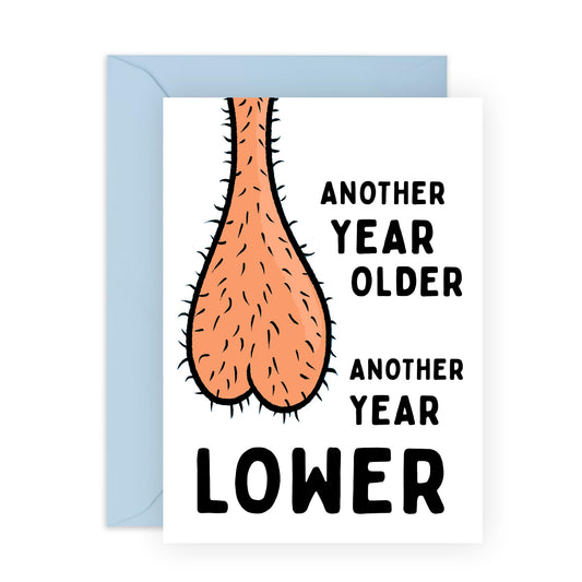 Birthday Card For Men - Another Year Older Balls - Daddy Birthday Card - Husband Dad - Brother - Happy Birthday Greeting Card Male Friends - Comes With Fun Stickers By Central 23