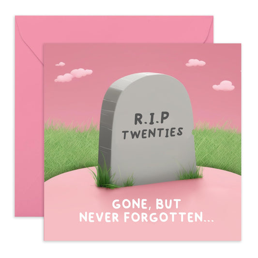 Hilarious 30th Birthday Card - 'RIP 30th Birthday' - Gifts for Family, Friends, Coworkers, Buddies, BFFs, Girlfriend, Boyfriend - Hello Thirties - Comes with Fun Stickers