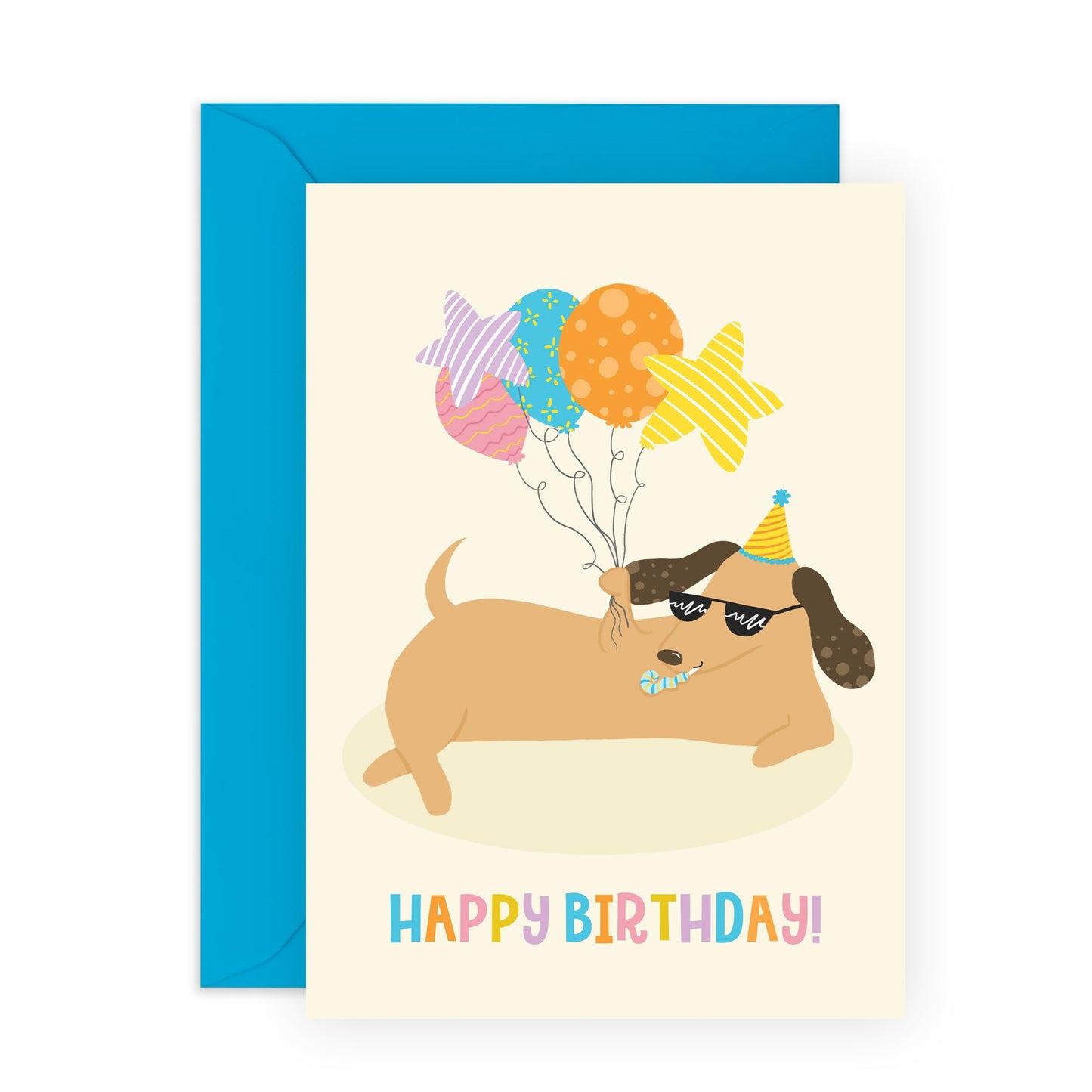 Birthday Cards For Him Her - Happy Birthday Sausage Dog - Birthday Cards For Mum Dad - Gift From Friend - Greeting Cards For Mummy Daddy - Comes With Stickers - By Central 23