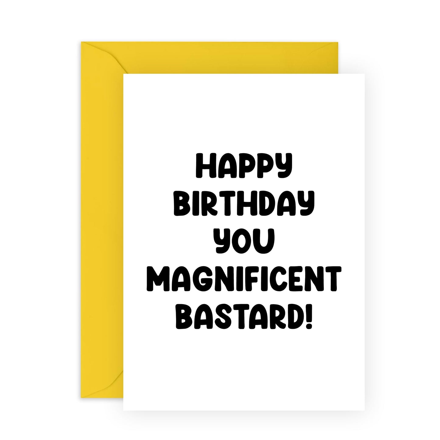 Birthday Cards For Men Women - You Magnificent Bastard - Happy Birthday Card For Friends Husband Boyfriend - Gifts For Him - Comes With Stickers And Envelopes By Central 23