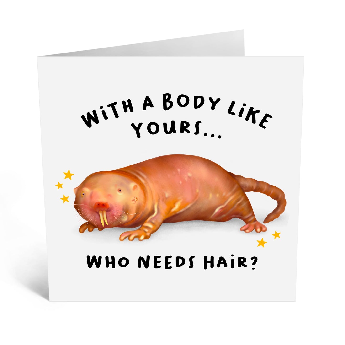 Greeting Card - 'BODY LIKE YOURS' - Perfect for Celebrating Friends with a Fun and Playful Message - Ideal for Anyone Who Loves Humor and Lightheartedness - Comes With Stickers By Central 23