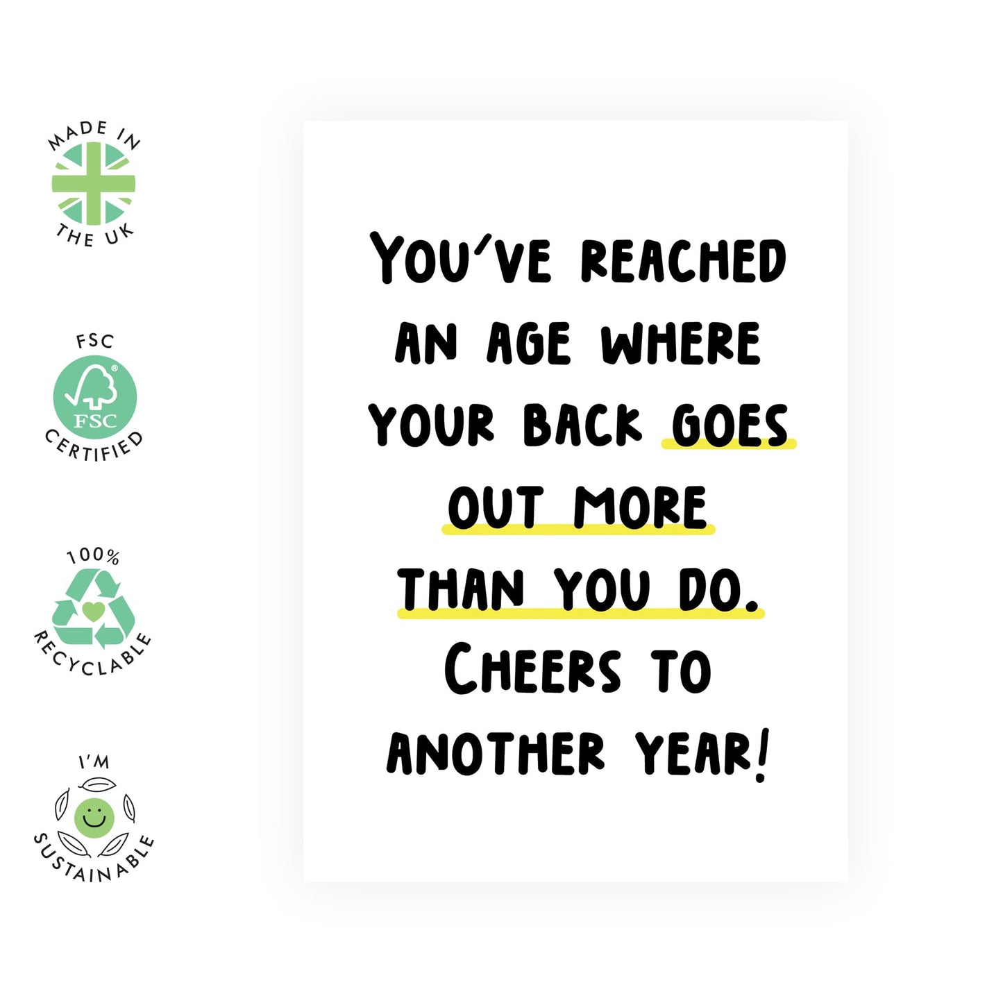 Funny Mum Birthday Cards - Cheers To Another Year! - Best Friend Birthday Cards For Men Women Dad Friends - Gifts For Him Her Sister Brother - Comes With Stickers By Central 23
